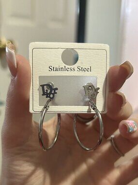 Dior Logo Stainless Steel Earrings Set